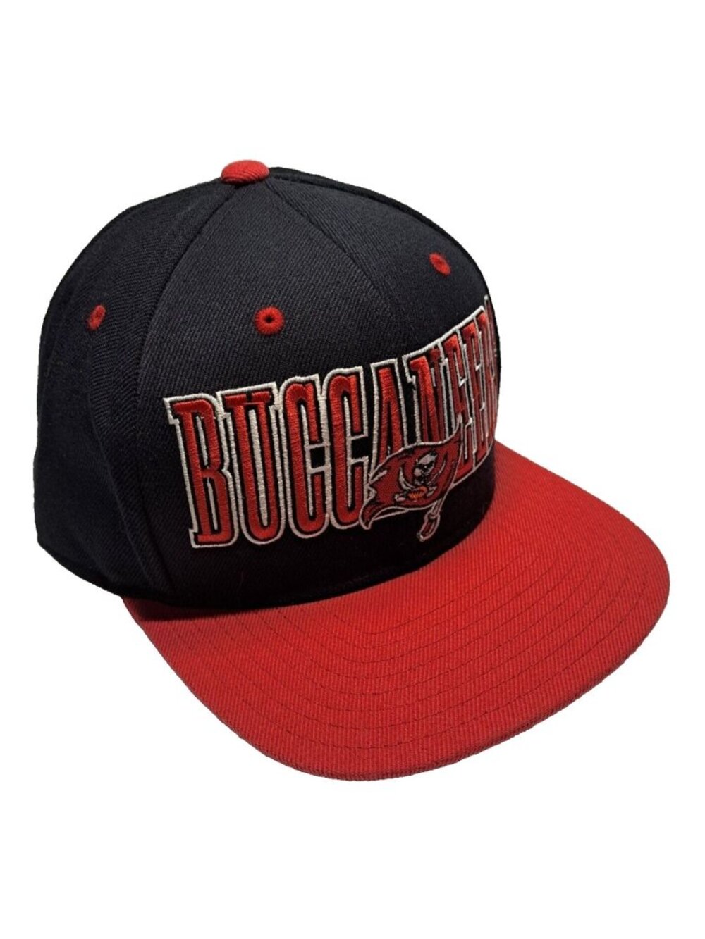 NWT Reebok Hat Cap NFL Team Football Tampa Bay Buccaneers Snapback Red Black
